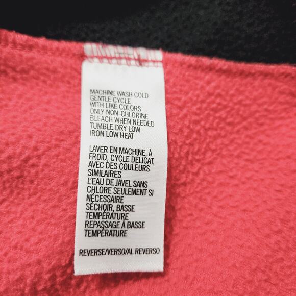 Izod Performance X Women's Coral/Red Black Fleece 1/4 Zip Pull On Medium - Picture 5 of 5